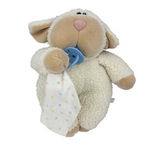 Matchbox Need a Littles Lamb Sheep Plush Pacifier Blanket Bare Bottom VTG 1985